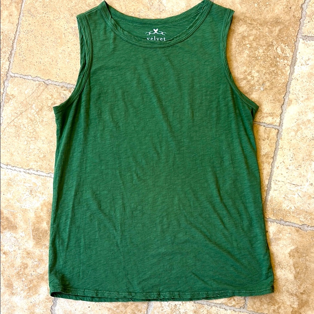 Velvet Women's Green Tank Top